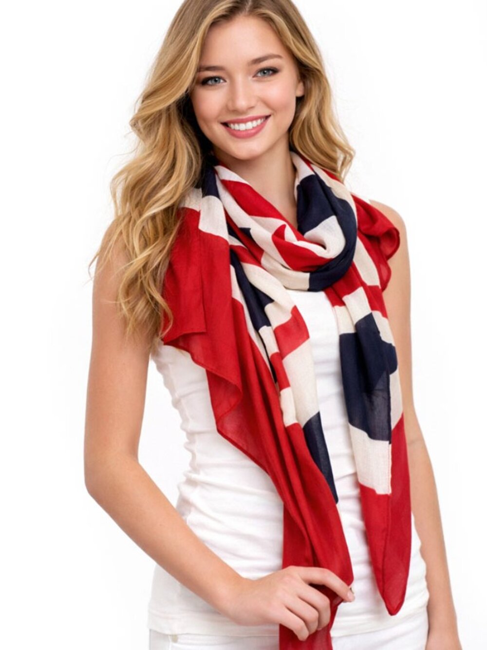 United Kingdom Flag Printing Oversize Oblong Scarf